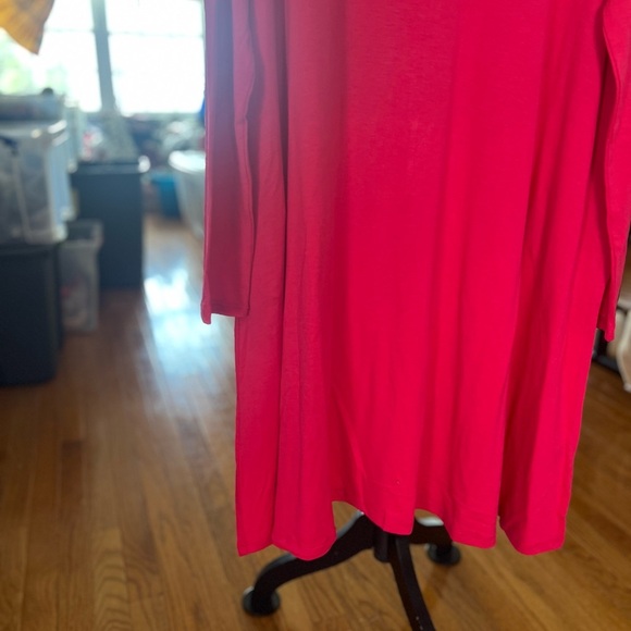 WOMENS ZENANA DRESS DARK PINK SZ XL NWOT - Picture 3 of 11